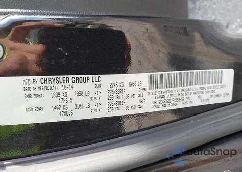 2015 Dodge Grand Caravan Se из США, поврежденный, VIN 2C4RDGBG7FR558358